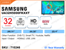 SAMSUNG 32” Smart LED HD TV UA32H5000FKXXT