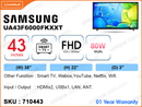 SAMSUNG 43" LED FHD Smart TV UA43F6000FKXX