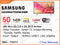 SAMSUNG 50" LED 4K Smart TV UA50DU7000KXMR