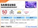 SAMSUNG 50” LED Crystal UHD 4K Smart TV UA50U8000FKXXT