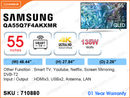 SAMSUNG 55” QLED 4K Smart TV QA55Q7F4AKXMR