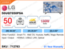 LG 50" LED 4K Smart TV 50UQ7050PSA