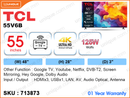 TCL 55'' LED 4K Google TV 55V6B