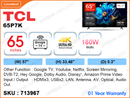 TCL 65'' QLED 4K Google TV TCL65P7K