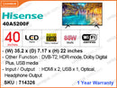 Hisense 40" LED FHD TV 40A5200F