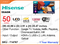 Hisense 50" LED UHD 4K Google TV 50A6K