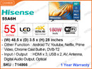 Hisense 55" LED UHD 4K Google TV 55A6H