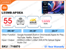 Xiaomi A Pro 55" 4K QLED Google TV L55MB-APSEA
