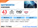 SKYWORTH 43" LED FHD Google TV 43E5500G