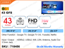 81 43" LED FHD Google Smart TV 43GFS
