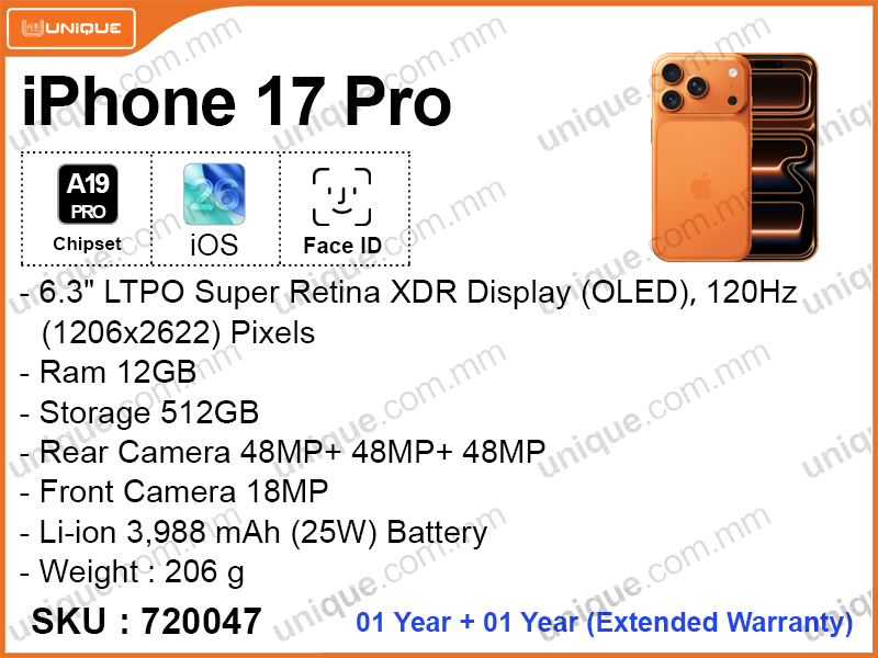 iPhone 17 Pro 512GB (Official)