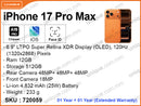 iPhone 17 Pro Max 512GB (Official)