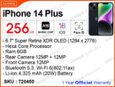 iPhone 14 Plus 256GB (Official)