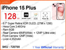 iPhone 15 Plus 128GB (Official)