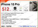 iPhone 15 Pro 512GB (Official)