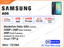 SAMSUNG Galaxy A06 4GB, 64GB