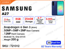 SAMSUNG Galaxy A27 5G 8GB, 256GB