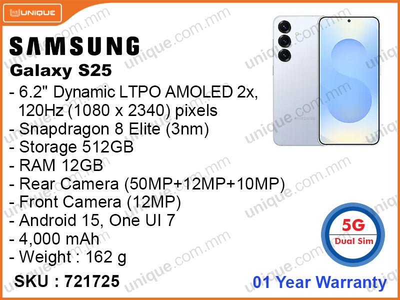 SAMSUNG Galaxy S25 12GB, 512GB