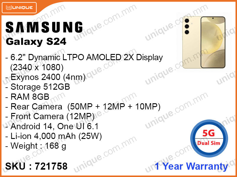 Samsung Galaxy S24 8GB, 512GB