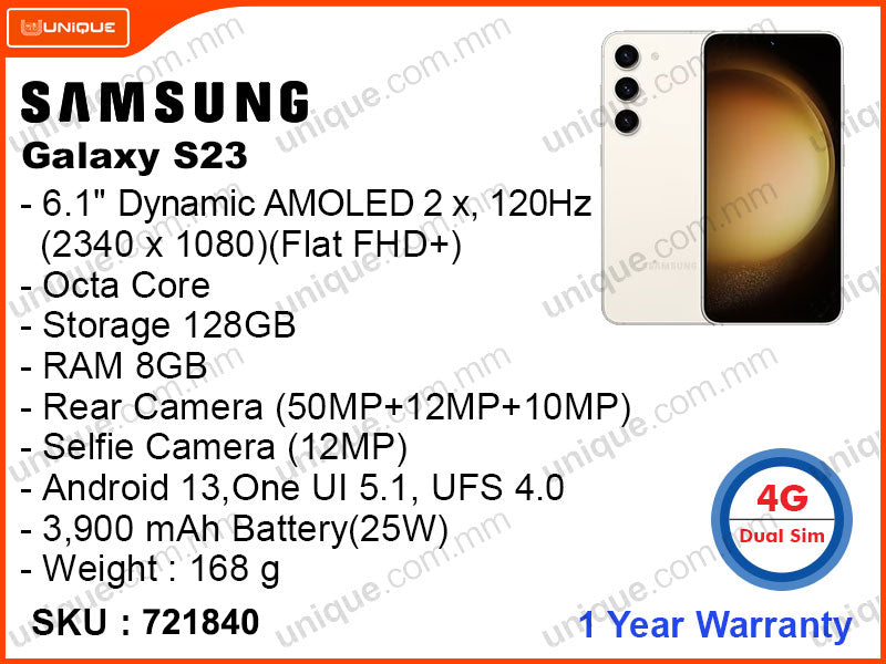 SAMSUNG Galaxy S23 8GB, 128GB