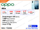 OPPO A6x 4GB, 128GB