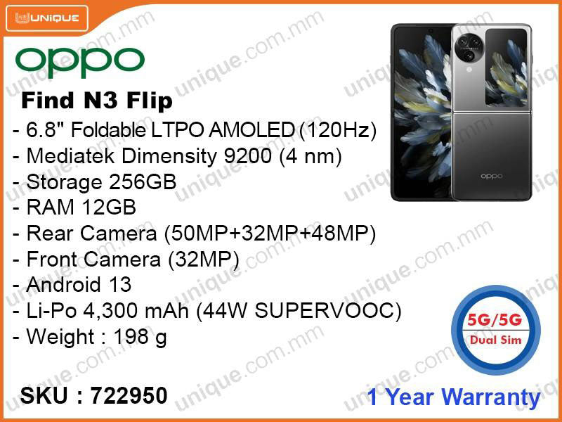 OPPO Find N3 Flip 12GB, 256GB