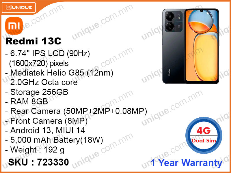 Redmi 13C 8GB, 256GB