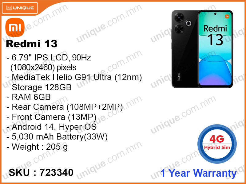 Redmi 13 6GB,128GB