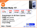 Redmi Note 17 6GB 128GB