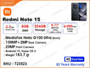Redmi Note 15 8GB, 256GB