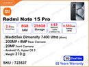 Redmi Note 15 Pro 5G 8GB, 256GB