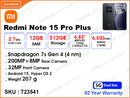 Redmi Note 15 Pro Plus 5G 12GB, 512GB