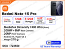 Redmi Note 15 Pro 5G 12GB, 512GB