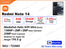 Redmi Note 14 8GB, 256GB