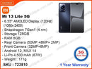 Xiaomi 13 Lite 5G 8GB, 128GB Black