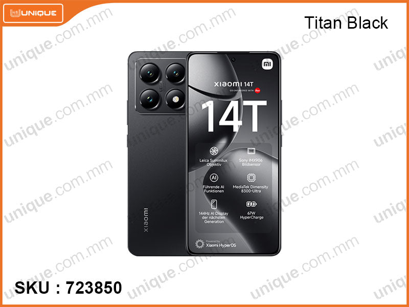 Xiaomi 14T 12GB, 512GB Titan Black