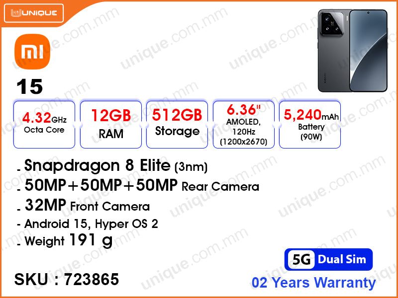 Xiaomi 15 5G 12GB, 512GB