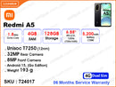 Redmi A5 4G 4GB, 128GB (06 Months Service Warranty)