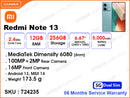Redmi Note 13 5G 12GB, 256GB (06 Months Warranty)