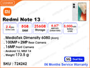 Redmi Note 13 5G 8GB, 256GB (06 Months Service Warranty)