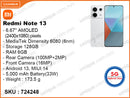 Redmi Note 13 5G 6GB, 128GB (Without Warranty)