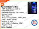 Redmi Note 12 Pro 5G 12GB, 256GB Black (Without Warranty)