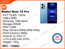 Redmi Note 12 Pro 5G 12GB, 256GB (Without Warranty)