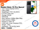 REDMI NOTE 12 PRO SPEED 5G 8GB, 256GB (Without Warranty)