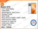 Redmi K70 5G 16GB, 512GB (Without Warranty)