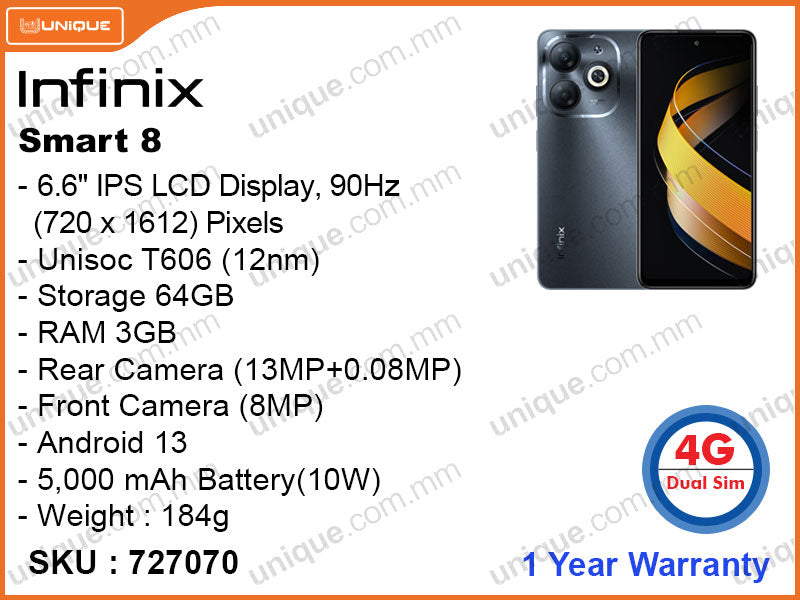 Infinix SMART 8 3GB, 64GB