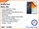 Infinix NOTE 40s 8GB, 256GB