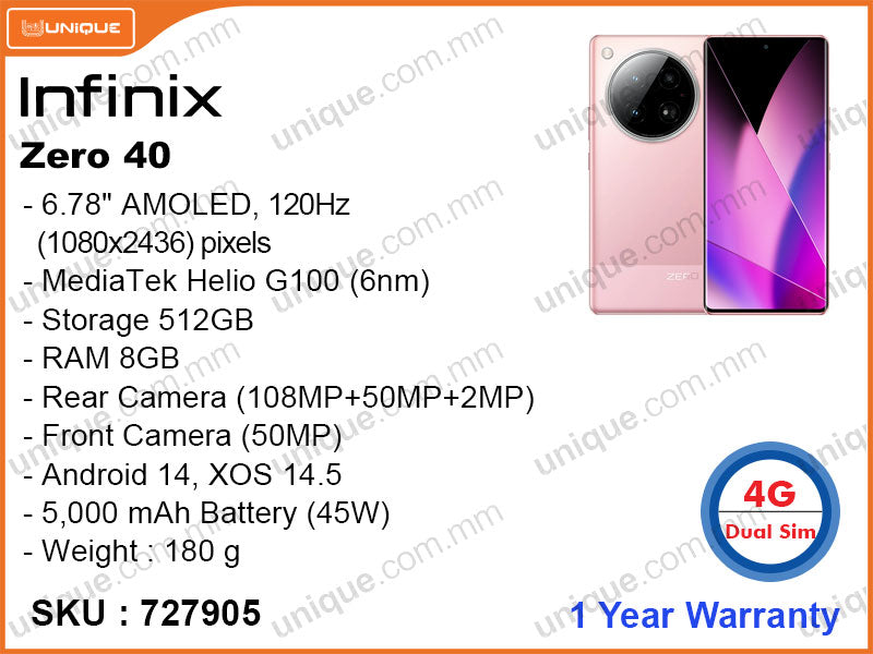 Infinix Zero 40 8GB, 512GB