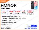 HONOR 400 Pro 5G 12GB, 512GB