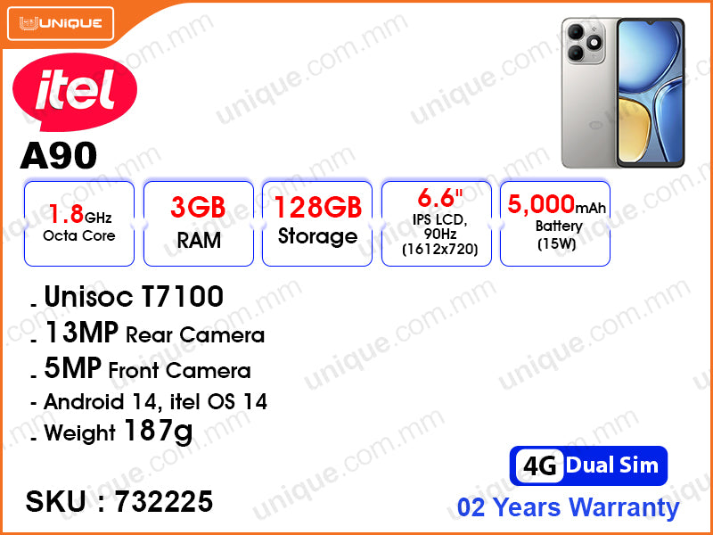 itel A90 A6610L 3GB, 128GB
